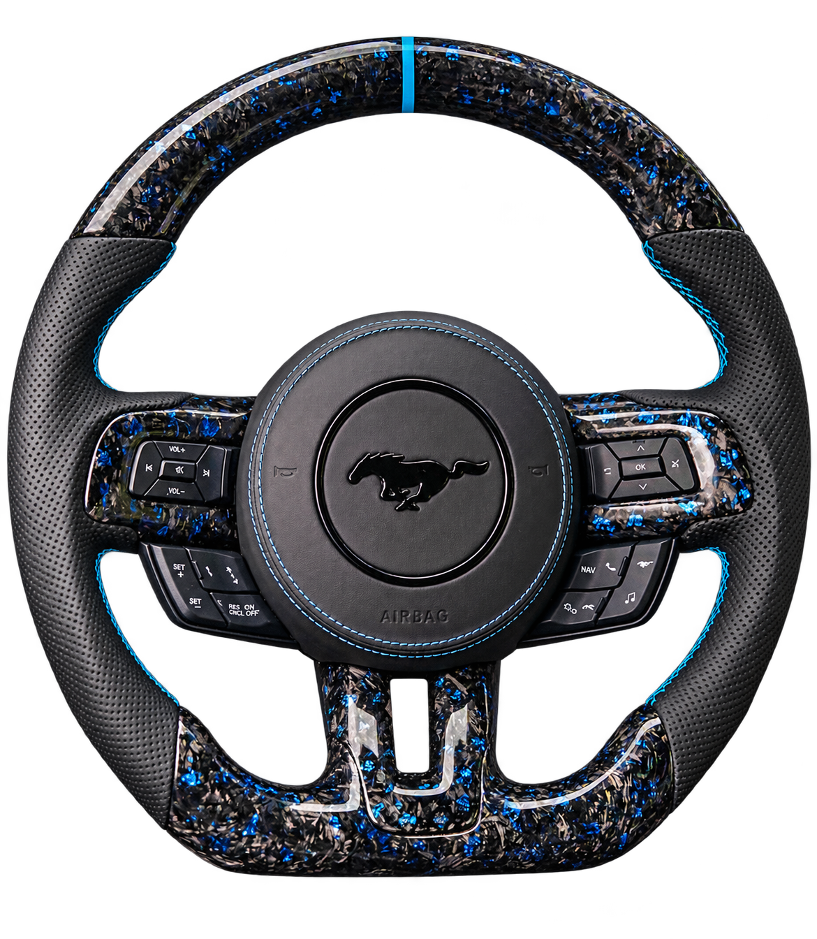 Ford Mustang carbone forgé à éclats colorés